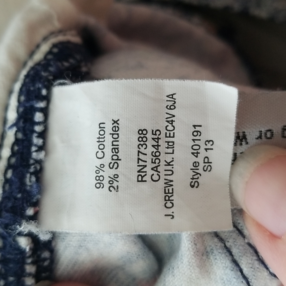 J.Crew Floral Toothpick Ankle Skinny Jeans - Picture 12 of 16